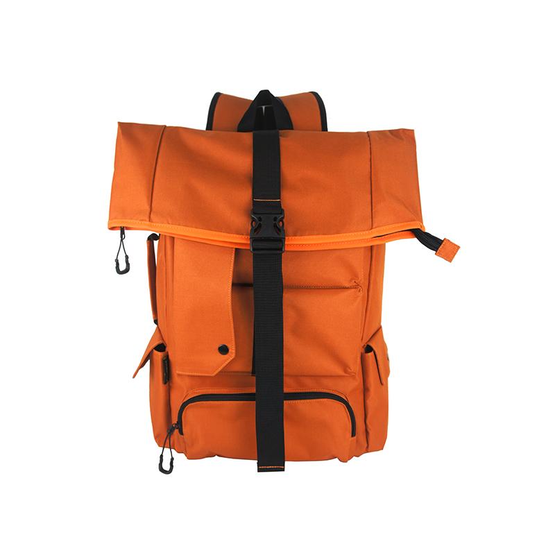 Large-Capacity Roll-Top Waterproof Backpack