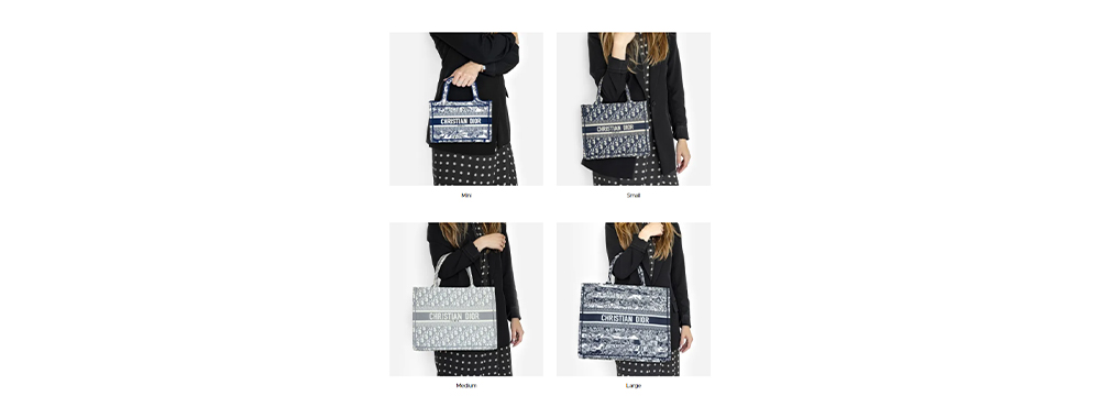 Size display of Dior Book Tote Size display of Dior Book Tote