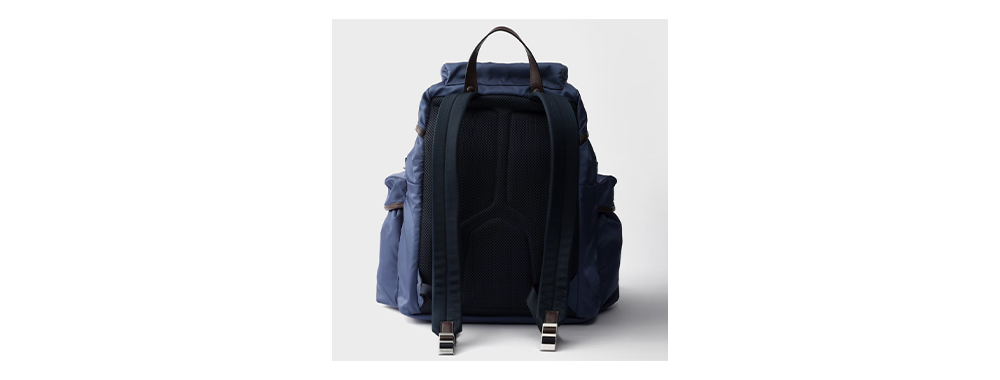Prada backpack with thick padding on the back
