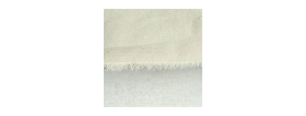 Natural off-white cotton for natural-style cosmetic bag lining