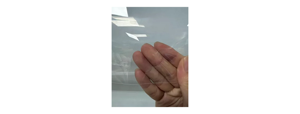 Semi-transparent EVA sheet for rigid molded cosmetic bag lining