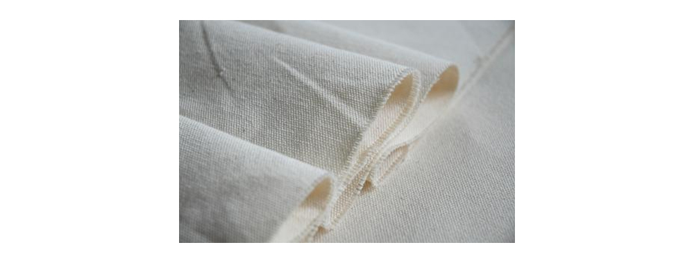 Thick gray canvas for durable cosmetic bag and toiletry bag lining