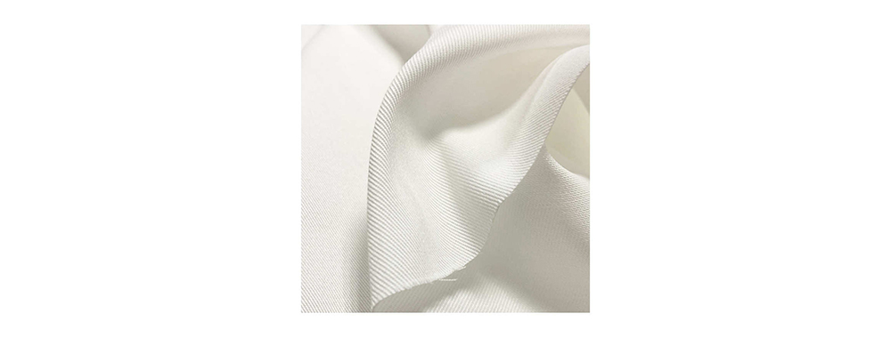 White RPET recycled polyester for eco-friendly cosmetic bag lining
